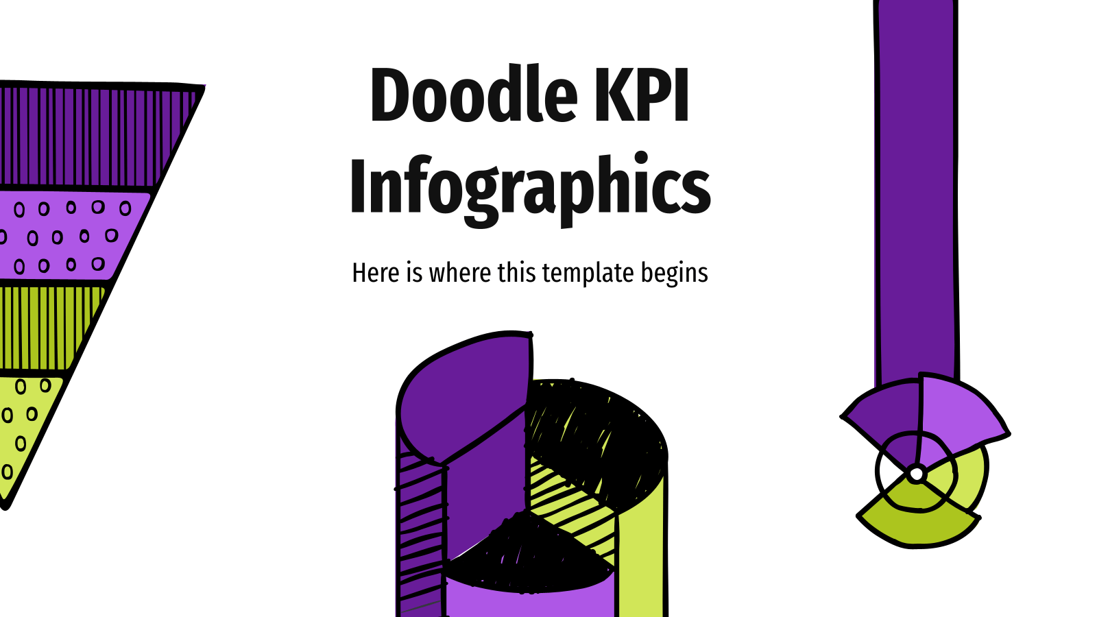 PowerPoint的Doodle KPI信息图